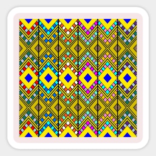 Kwanzaa, African pattern, African traditional pattern, Ethiopian/Eritrean pattern. Ethiopian Tilf Sticker